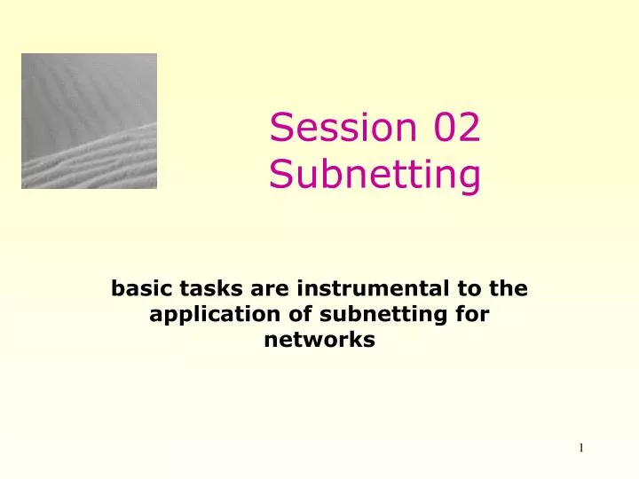 session 02 subnetting