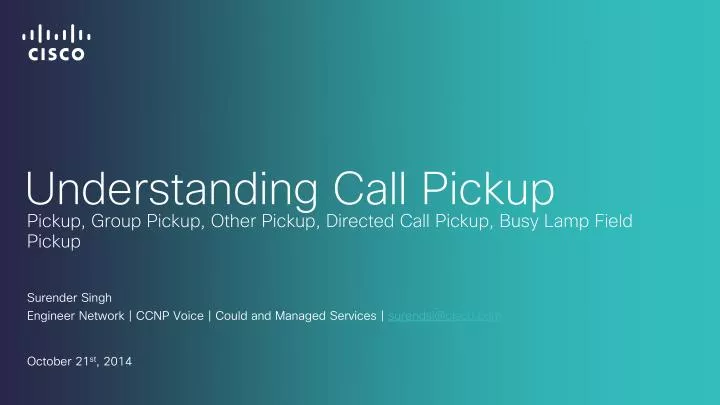understanding call pickup