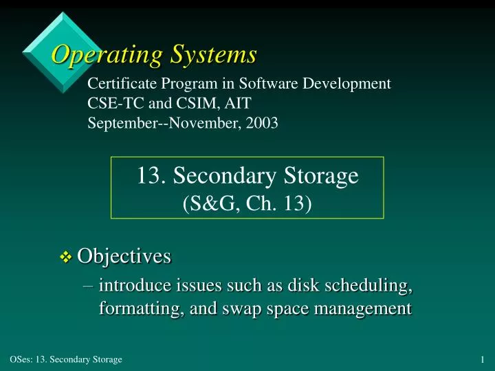 operating systems