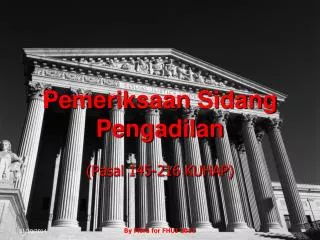 pemeriksaan sidang pengadilan