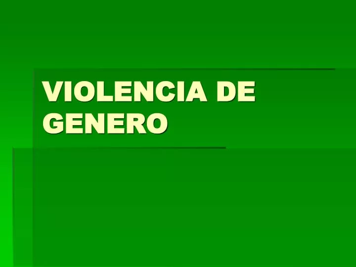 violencia de genero