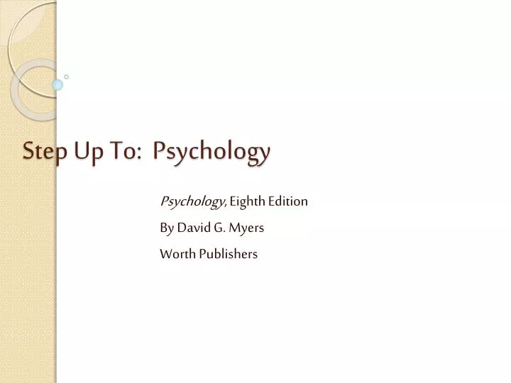 step up to psychology