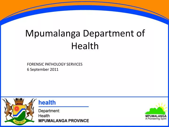 mpumalanga department of health