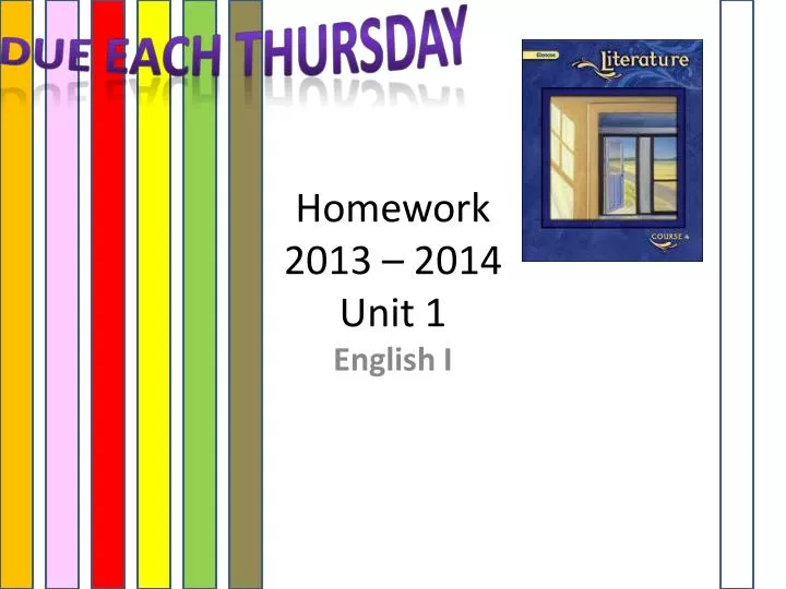 homework 2013 2014 unit 1