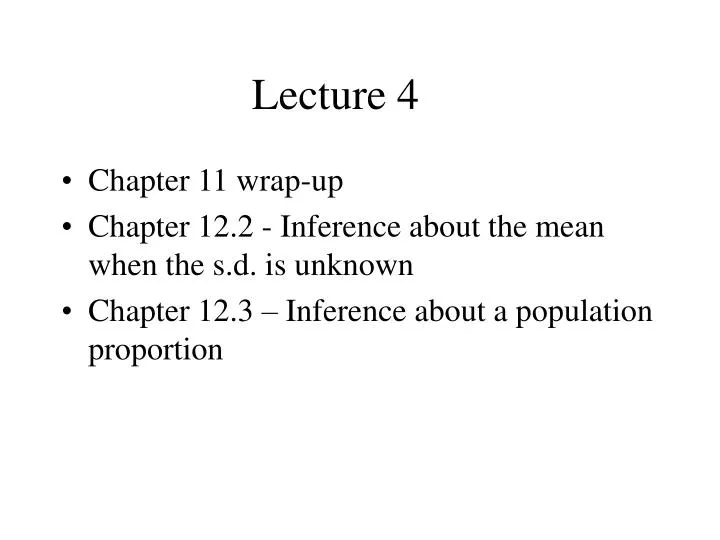 lecture 4