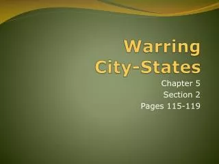 Warring City-States