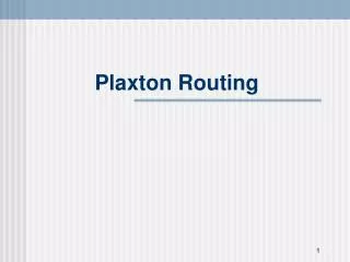 Plaxton Routing