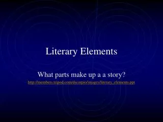 Literary Elements