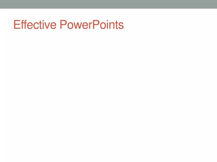 effective powerpoints