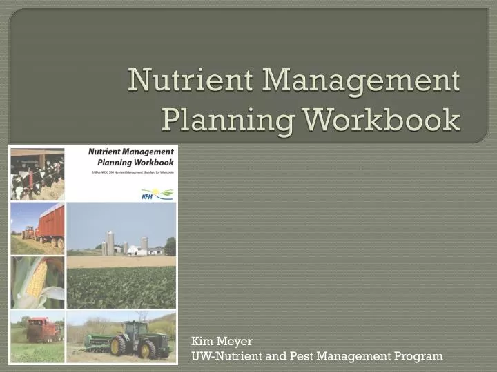 nutrient management planning workbook