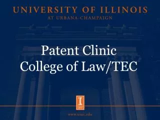 Patent Clinic College of Law/TEC