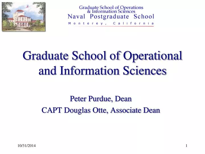 graduate school of operational and information sciences