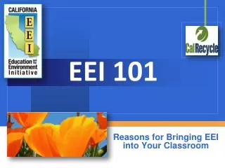 Reasons for Bringing EEI into Your Classroom