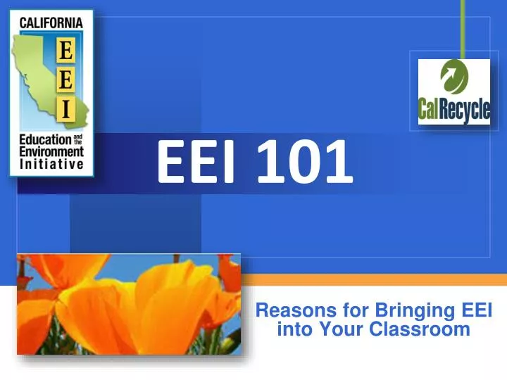 reasons for bringing eei into your classroom