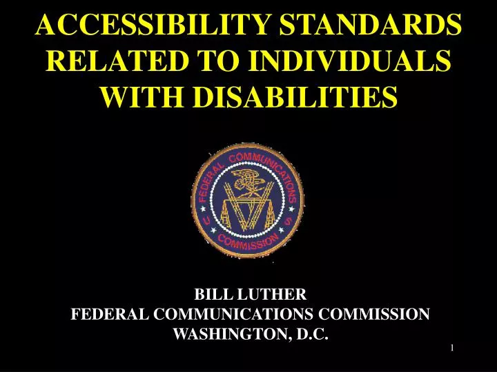 accessibility standards related to individuals with disabilities