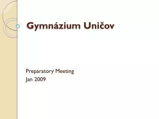 Gymnázium Uničov