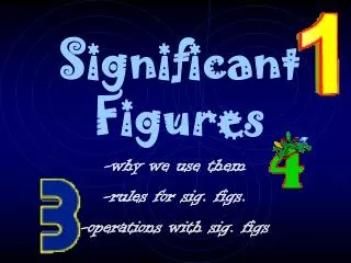 Significant Figures