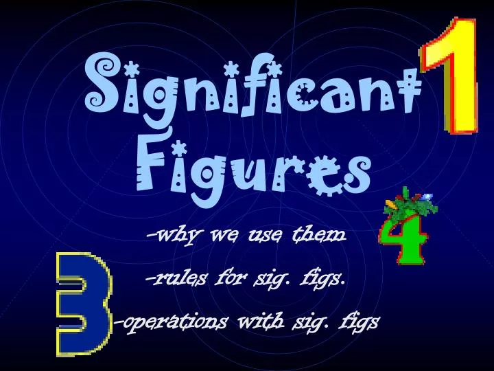 significant figures