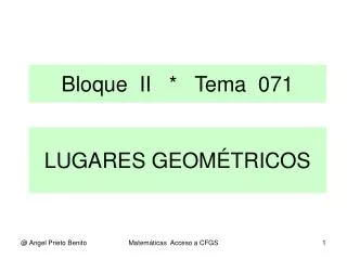 lugares geom tricos