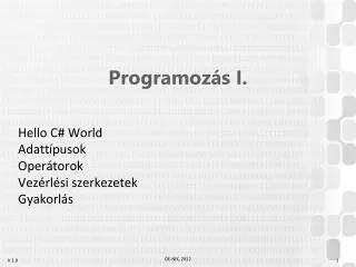 programoz s i