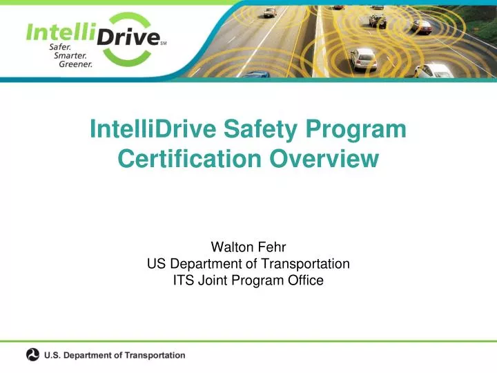 intellidrive safety program certification overview