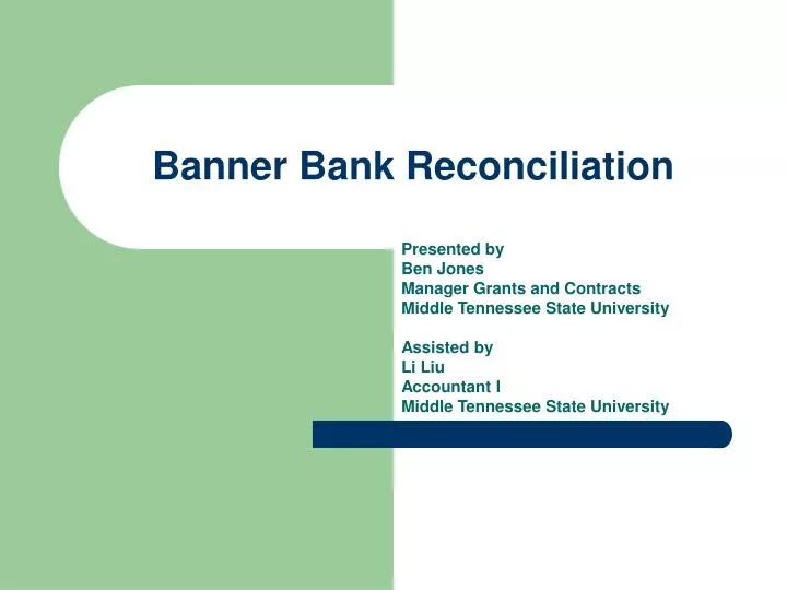 banner bank reconciliation