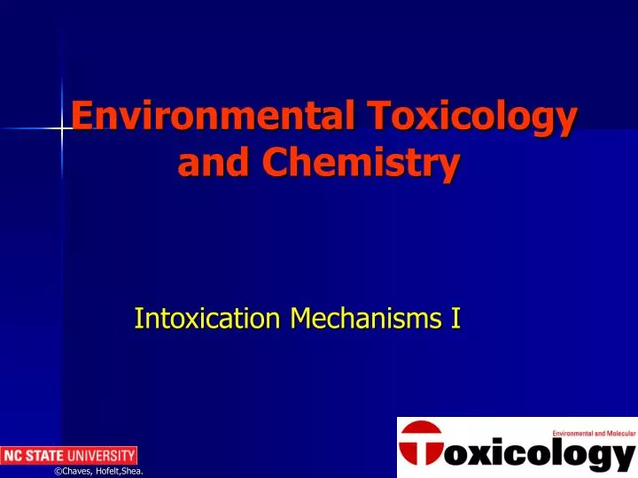 environmental toxicology and chemistry