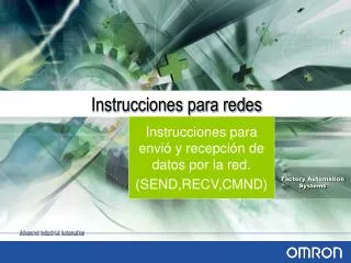 instrucciones para redes