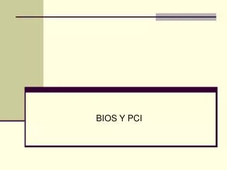 bios y pci