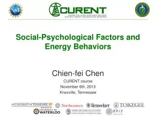 Social-Psychological Factors and Energy Behaviors