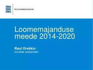 loomemajanduse meede 2014 2020