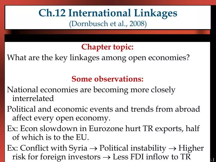 ch 12 international linkages dornbusch et al 2008