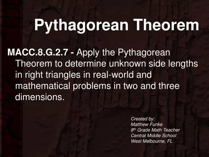 pythagorean theorem