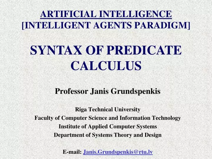 artificial intelligence intelligent agents paradigm