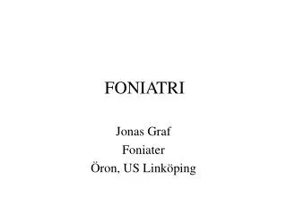 foniatri