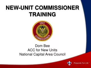 New-UNIT COMMISSIONER Training