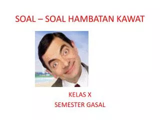 soal soal hambatan kawat
