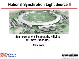 National Synchrotron Light Source II