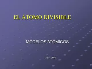 el tomo divisible