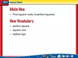 Lesson 3-1 Ideas/Vocabulary