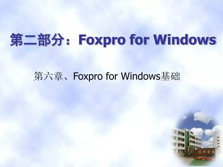 foxpro for windows