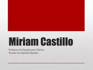 miriam castillo