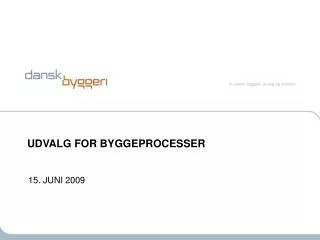 udvalg for byggeprocesser