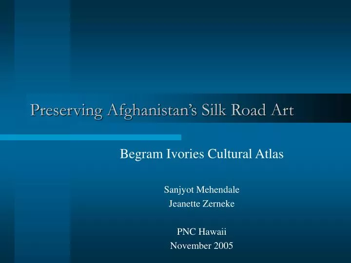 preserving afghanistan s silk road art