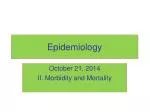 Epidemiology - slide 1