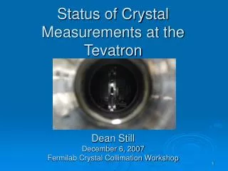 Status of Crystal Measurements at the Tevatron