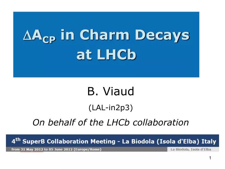 a cp in charm decays at lhcb