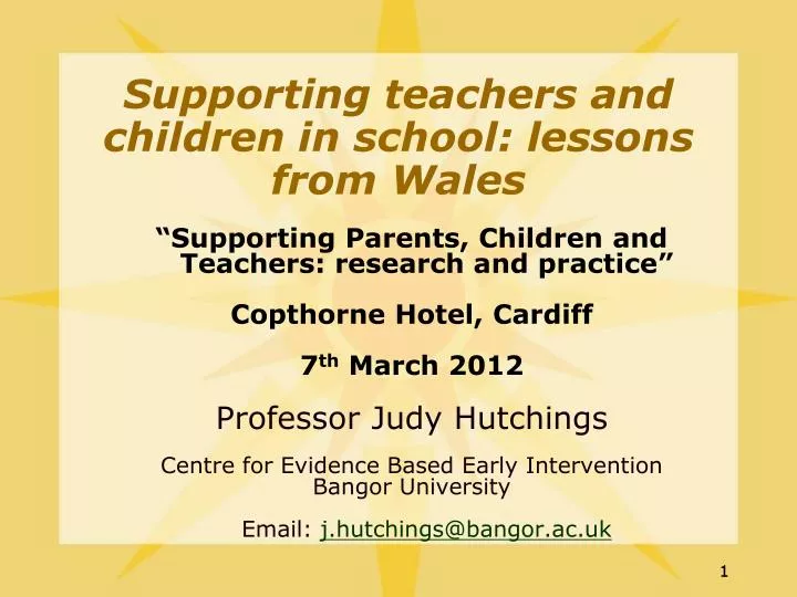 supporting teachers and children in school lessons from wales