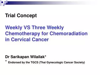 Cervical cancer in 2002 (n=500,000) (Developed and developing countries)