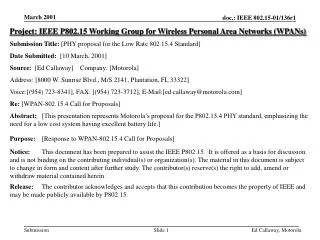 Project: IEEE P802.15 Working Group for Wireless Personal Area Networks (WPANs)